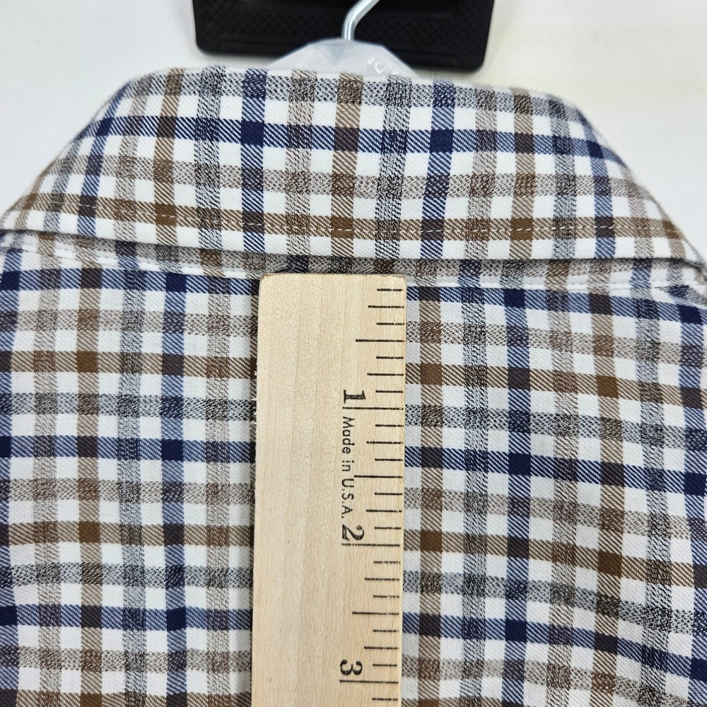 Johnnie O Shirt Mens Large Long Sleeve Top Shelf Check Lightweight Casual - Picture 4 of 10